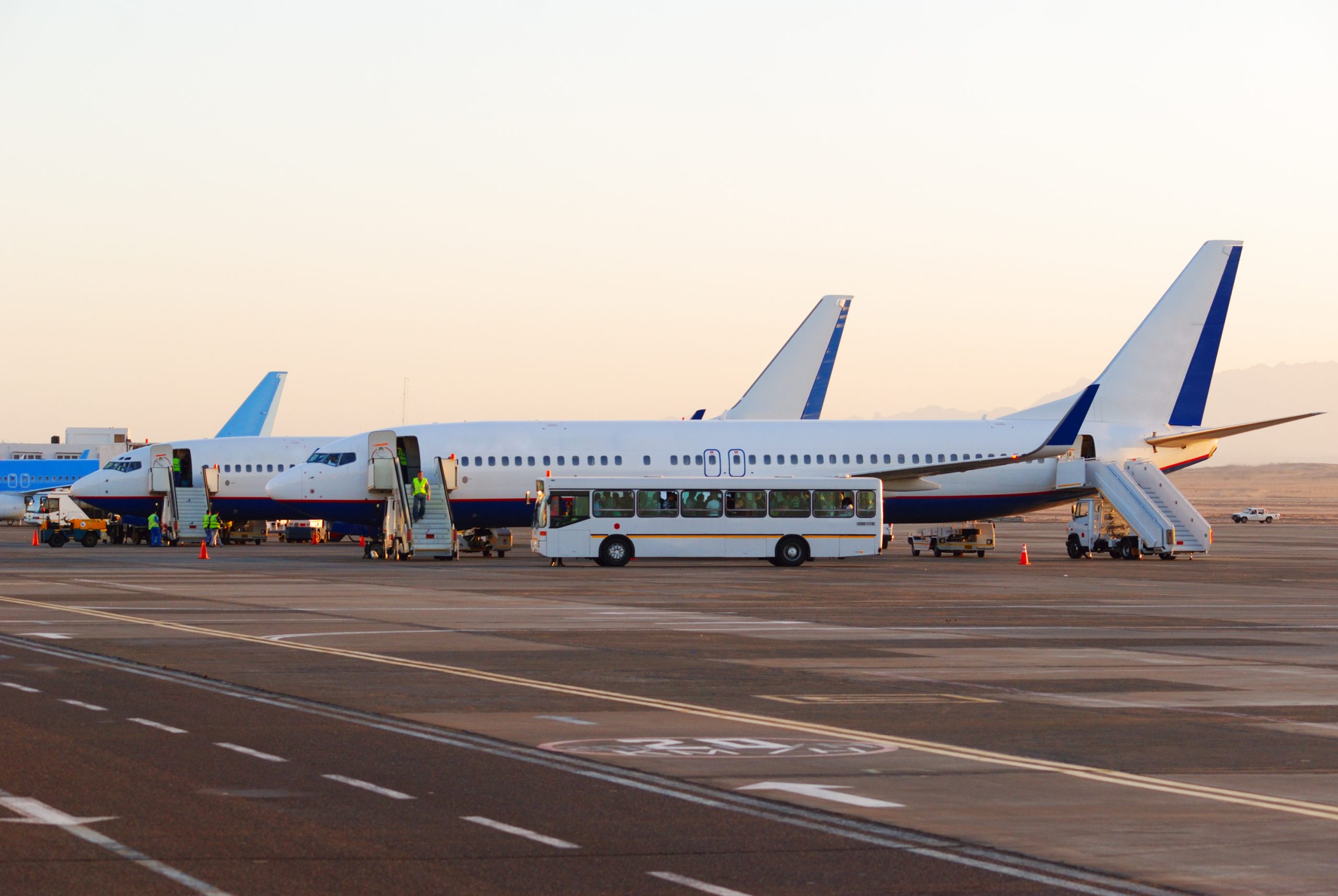 boarding an aircraft