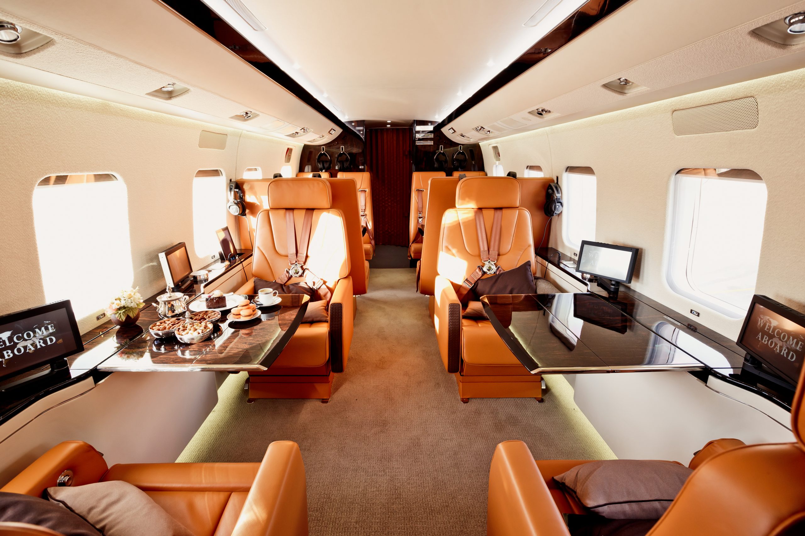 private jet interior